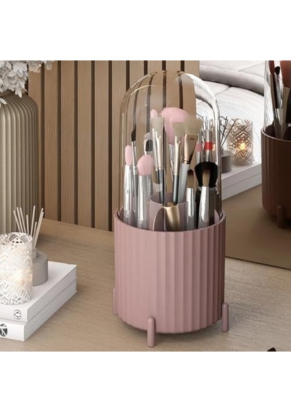 Zebra Ofis Banyo Mutfak Kozmetik Düzenleci Şeffaf Kapaklı Makyaj Organizeri (Rose Gold) fiyatları