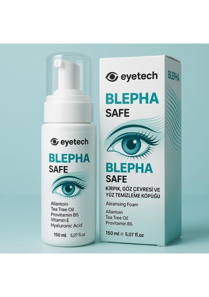 Eyetech Blepha Safe Göz Çevresi ve Kirpik Temizleme Köpüğü, 150 ml modelleri