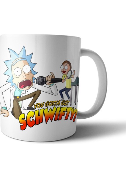 Rick And Morty Kupa Bardak Model 4