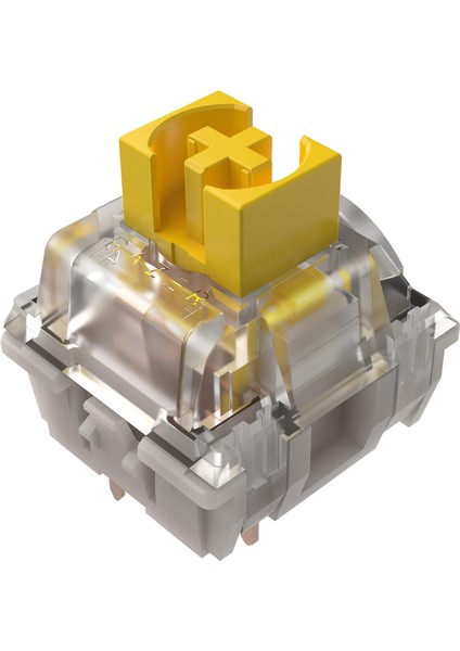 Mekanik Anahtarlar Paketi — Sarı Dokunmatik Anahtar (3. Nesil, LED Lensli Şeffaf Anahtar Muhafazası, 100 Milyona Kadar Tuş Vuruşu, Çok Amaçlı 3 Pimli Konektörler)