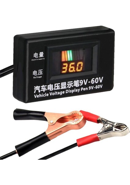 9-60V Otomotiv LCD Dijital Devre Test Cihazı Gerilim Ölçer