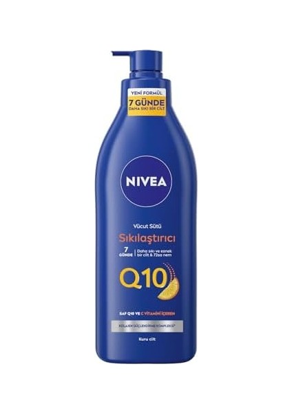 Nıvea Sıkılaştırıcı Vücut Sütü 400 Ml,7 Günde Sıkılaştırıcı,72 Saat Nemlendirici,c Vitamini,kolajen,kuru Cilt