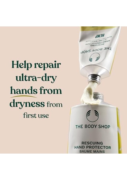 The Body Shop Hemp Hand Protector Unisex, Kenevir Koruyucu El Kremi 30 Ml, Tekli Paket (1 x 30 Ml) (Yeşil, 1'li x 30 Ml) modelleri