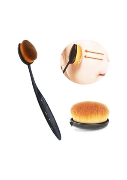 Özel Tasarım Beauty Klasik Kaşık Fırça & Fondöten Fırçası & Kontür Fırçası