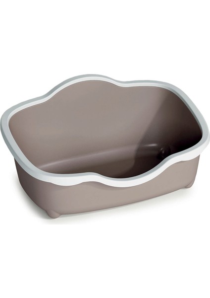 Techmrt Stefanplast Tres Chıc Beyaz/pembe Açık Kedi Tuvaleti 56X38,5X26CM