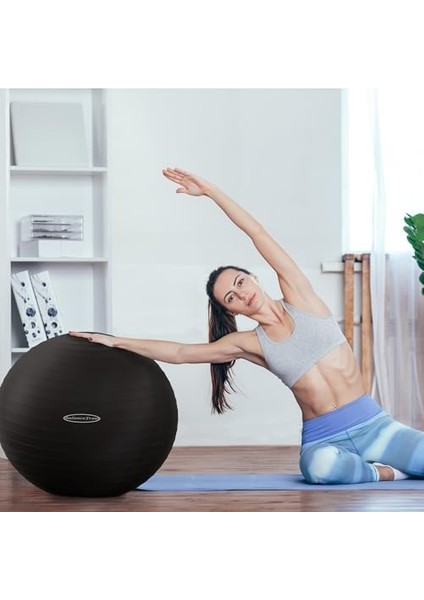 Balancefrom Anti-Burst And Slip Resistant Exercise Ball Yoga Ball Fitness Ball Birthing Ball With Quick Pump, 2,000-POUND Capacity