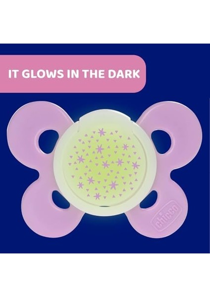 Chicco Physioforma Comfort Silikon Emzik (16-36 Ay, 2'li), Pembe