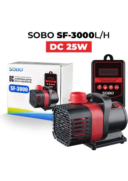 Techmrt Sobo Debi Kontrollü Dc Pompa 25W 3000 Lth 4 M