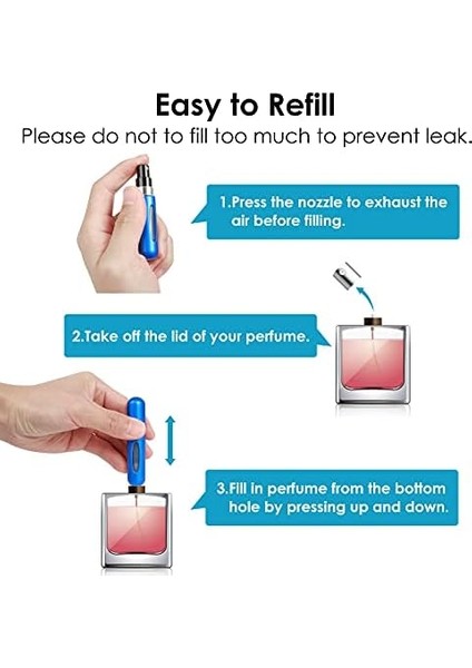 Saiveina Taşınabilir 5ml Mini Parfüm Atomizer Şişeleri, Doldurulabilir Parfüm Sprey Şişesi, Koku Pompası Kılıfı, Seyahat ve Giden Için Boş Parfüm Şişeleri (4 Paket) modelleri