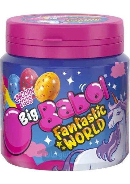 Perfetti Big Babol Fantastic World Yaban Mersini & Çilek & Muz Aromalı Şekerli Sakız 90 G