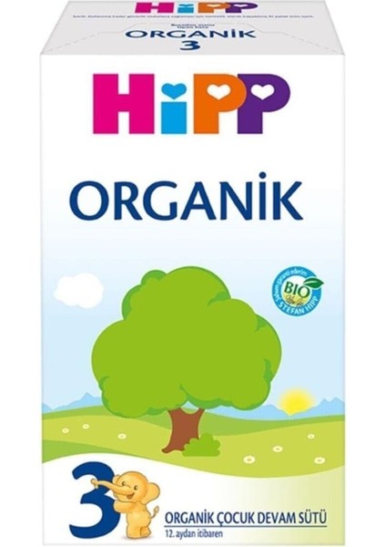 Hipp 3 Organik Devam Sütü 600 gr 1 Paket(1 x 600 G)
