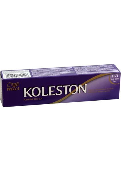 Koleston Single Tüp 11-1 Açık Küllü Sarı Saç Boyası