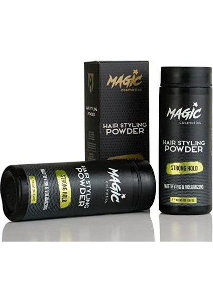 Magic Cosmetics Saç Şekillendirici Toz Wax 20GR - Şekillendirici Saç Pudrası, Mat Görünüm, Görünmez Doku, Anında Hacım Verici Pudra Wax - Tüm Saç Tipleri Için, Unisex