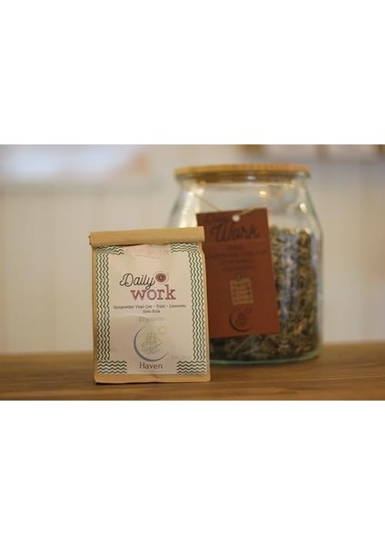 Dailywork 50 gr | Gunpowder Yeşil Çay - Tulsi - Gotu Kola - Limonotu | Bitki Çayı | Haven Herbs & Blends modelleri