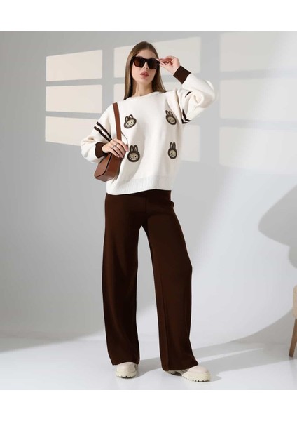 Sevimli Desenli Oversize Triko Takım fırsatları