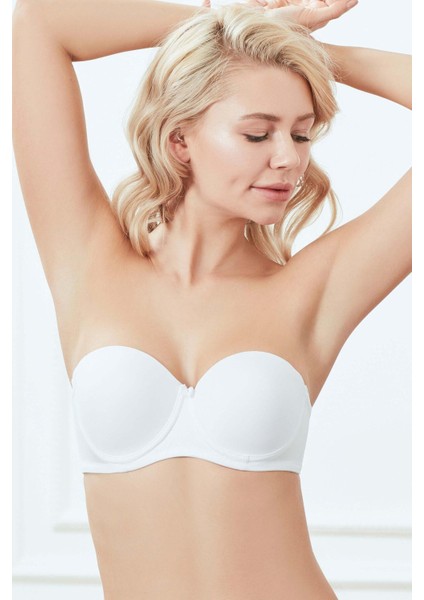 Balenli Desteksiz Dolgusuz Askısız Straplez Günlük Klasik T-Shirt Sütyeni modelleri