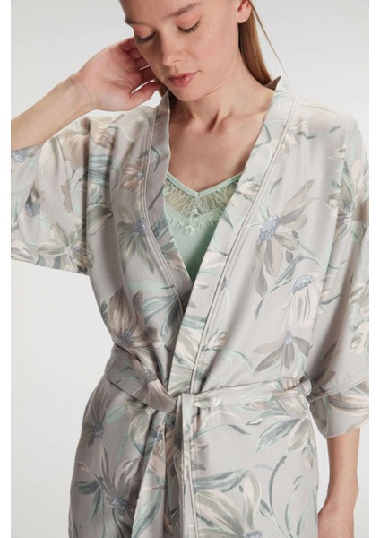 Sabahlık Atlet ve Pantolon Takım Pamuklu Pijama Set