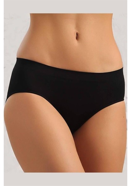Siyah Dikişsiz Slip Külot