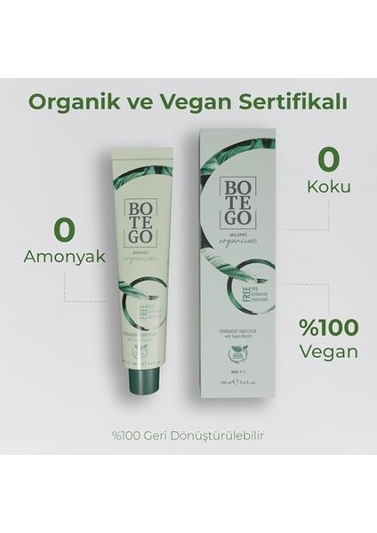 Organica | Organik Saç Boyası - 7.44 Yoğun Bakır Kumral 100 ml modelleri