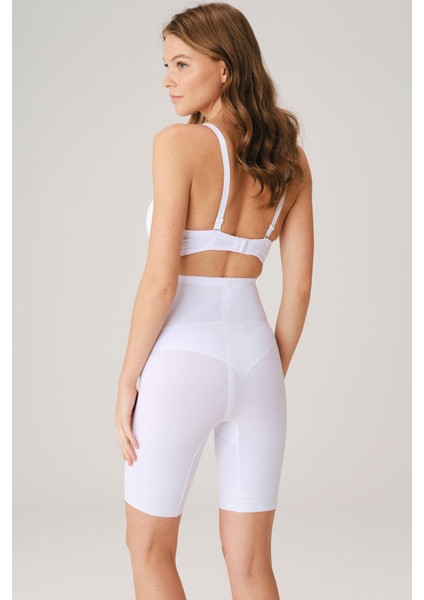 Toparlayıcı Bel ve Bacak Inceltici Dikişli Uzun Paçalı Orta Bel Sıkı Şort Korse fırsatları