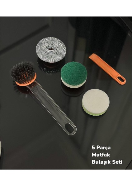 Mutfak Bulaşık Temizlik Seti - Bulaşık Süngeri , Tel , Fırça ve Kazıyıcı Bir Arada fiyatları