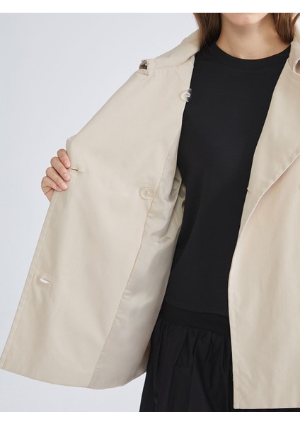 Yeni Sezon Gömlek Yaka Oversize Kadın Trençkot fırsatları