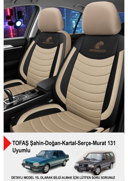 Panther Serisi Keten Kumaş Oto Koltuk Kılıfı (Tofaş Kartal-Şahin-Doğan-Serçe-Tempra Ile Uyumlu)