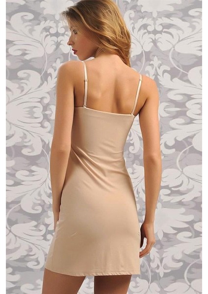 Mikropolyamid Kumaşlı Askıları Çıkabilen Straplez Kısa Elbise Altı Kombinezon fırsatları