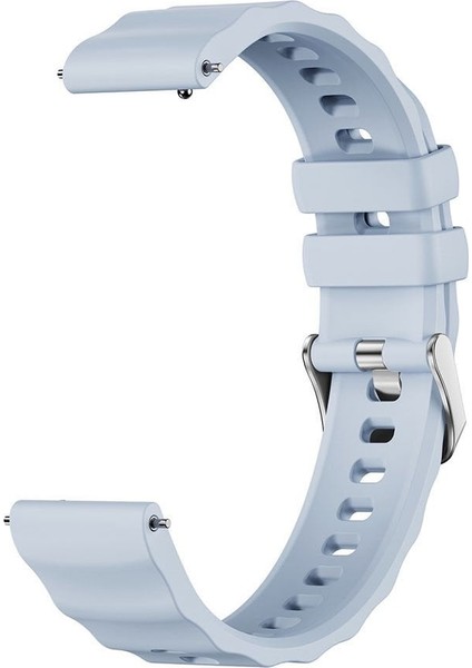 Huawei Watch Gt 6 41MM Uyumlu Dalga Desenli Silikon Kordon 18MM Lansman Kayış