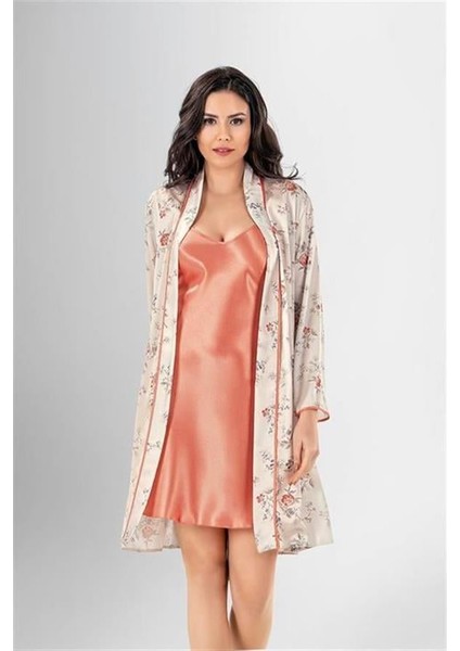 2 Li Kısa Sabahlık Takımı Desenli 1962