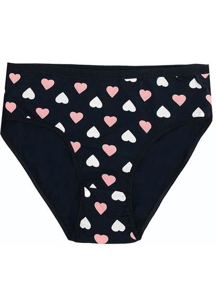 Büyük Beden Pamuklu Likralı Karışık Renkli 3'lü Külot