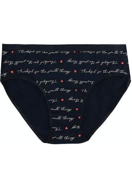 Büyük Beden Pamuklu Likralı Karışık Renkli 3'lü Külot