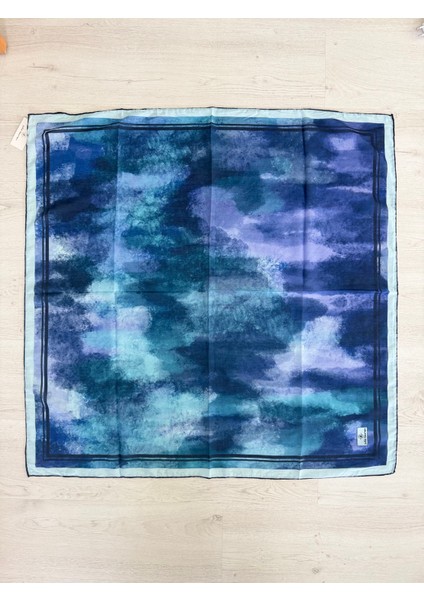 Mavi Eşarp Mavi Desenli Eşarp Kare Eşarp fiyatları