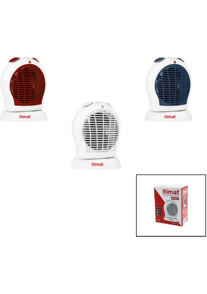 İTİMAT-10651 2ın1 = Soba Sıcak - Soğuk Turbo Fanlı Isıtıcı 2 Kademe Sıcak - 1 Kademe Serin 2000W (5051)