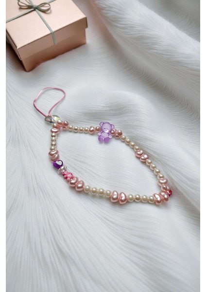 Mor Ayıcık ve Inci Boncuklu Telefon ı indirimleri