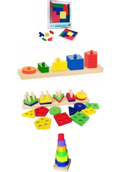 20'li Ahşap Eğitici Kavram Oyuncak Seti Anaokulu Özel Eğitim Montessori Yapboz Materyalleri modelleri
