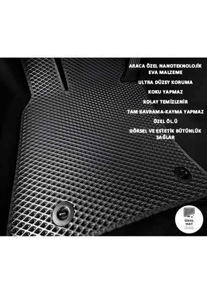 Audi A3 Sedan Uyumlu Akıllı Paspas Araca Özel Oto Paspas Araba Paspas