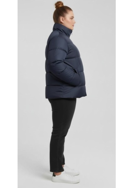 Kadın Şişme Mont Silikon Elyaflı Su Itici Kumaş