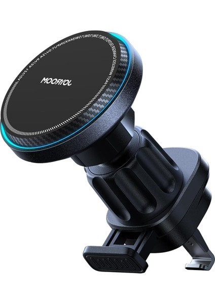 16 Pro Max Mini/15/14/13/12 Için ile Uyumlu Araç Montaj Şarj Cihazı Için, [fan Soğutma] 15W Hızlı Kablosuz Araç Şarj Cihazı Montajı, Manyetik Araç Telefon Tutucu