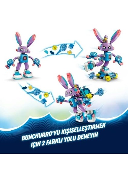 Izzie ve Oyun Tavşanı Bunchurro 71490-7 Yaş ve Üzeri Kız ve Erkek Çocuklar Için Yaratıcı ve Oyuncak Yapım Seti, Doğum Günü Hediyesi (252 Parça) modelleri