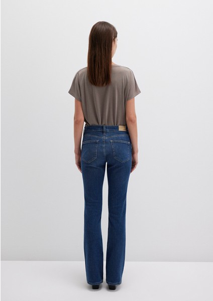 Molly Casual Vintage Koyu Mavi Jean Pantolon 1013683047