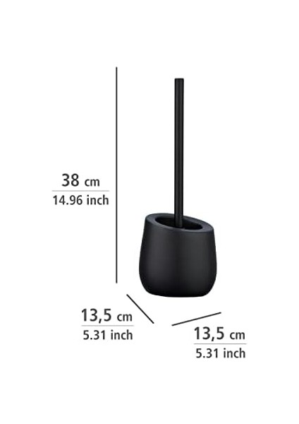 Siyah Seramik Tuvalet Fırçası Tutucu modelleri