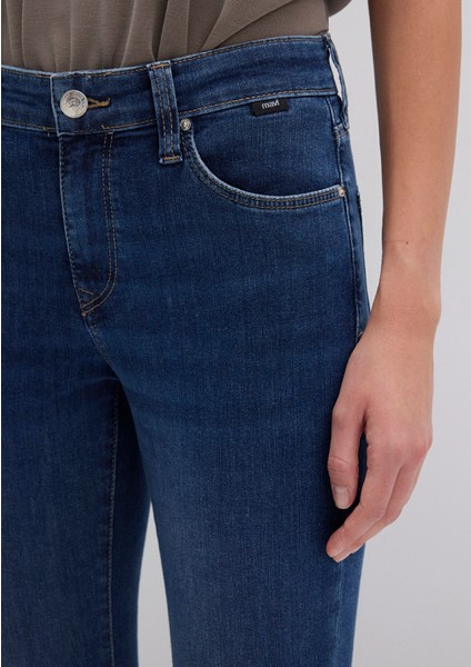 Molly Casual Vintage Koyu Mavi Jean Pantolon 1013683047