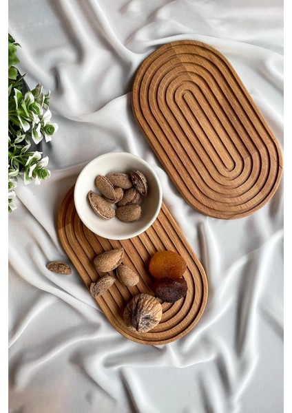 -Ahşap Sarmal Serisi Kayın Ağacından Sunum Tahtası