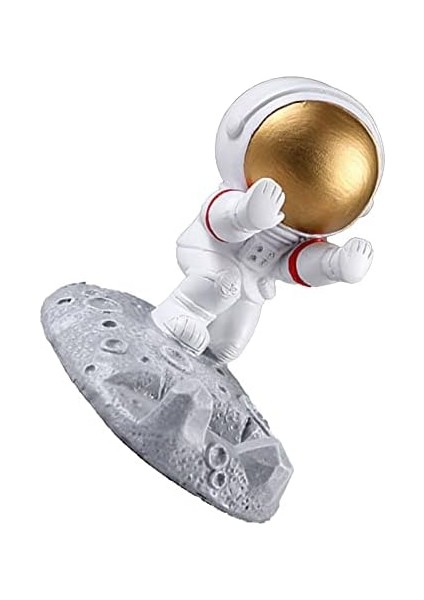 Telefon Tutucu Şekil Uzay Adamı Heykeli Masaüstü Telefon Braketi Masaüstü Süs Ev Ofis modelleri