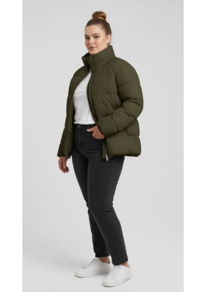 Kadın Şişme Mont Silikon Elyaflı Su Itici Kumaş fiyatları