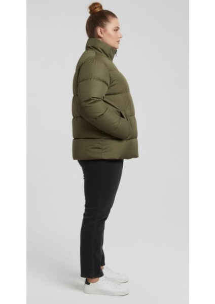 Kadın Şişme Mont Silikon Elyaflı Su Itici Kumaş fırsatları