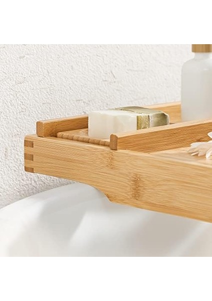 Küvet Rafı Bambu Ayarlanabilir (75-109) x 4,5 x 23 cm modelleri