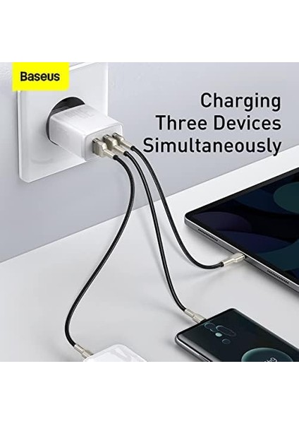 Compact 2u+C Usb-C Bağlantılı Şarj Cihazı, 2x Usb-A 30W Pd Qc3.0. fiyatları