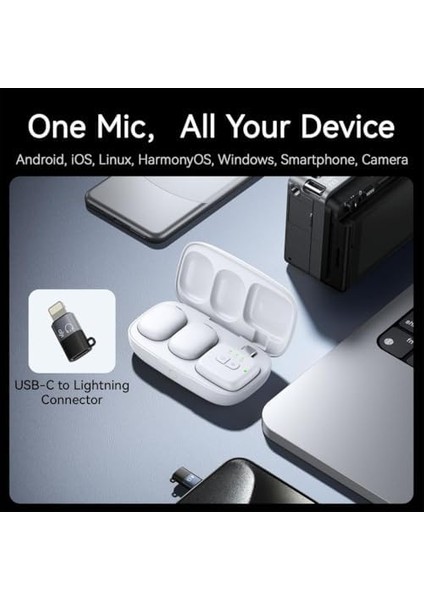 A30 Tiny 2 Kişilik Mikrofon Seti - Beyaz fiyatları